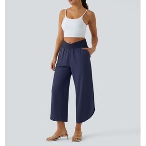 Halara Breezeful High Waisted Crossover Side Pocket Split Quick Dry Resort Pants